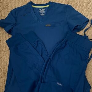 Landau Scrubs royal blue